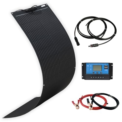 Flexible Solar Panel 100W 12V Monocrystalline Solar System kit,10A Charge