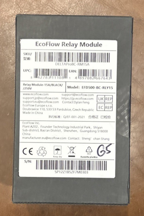EcoFlow – 15A Relay Module (#RM15A) – Smart Home Panel Backup – Brand New