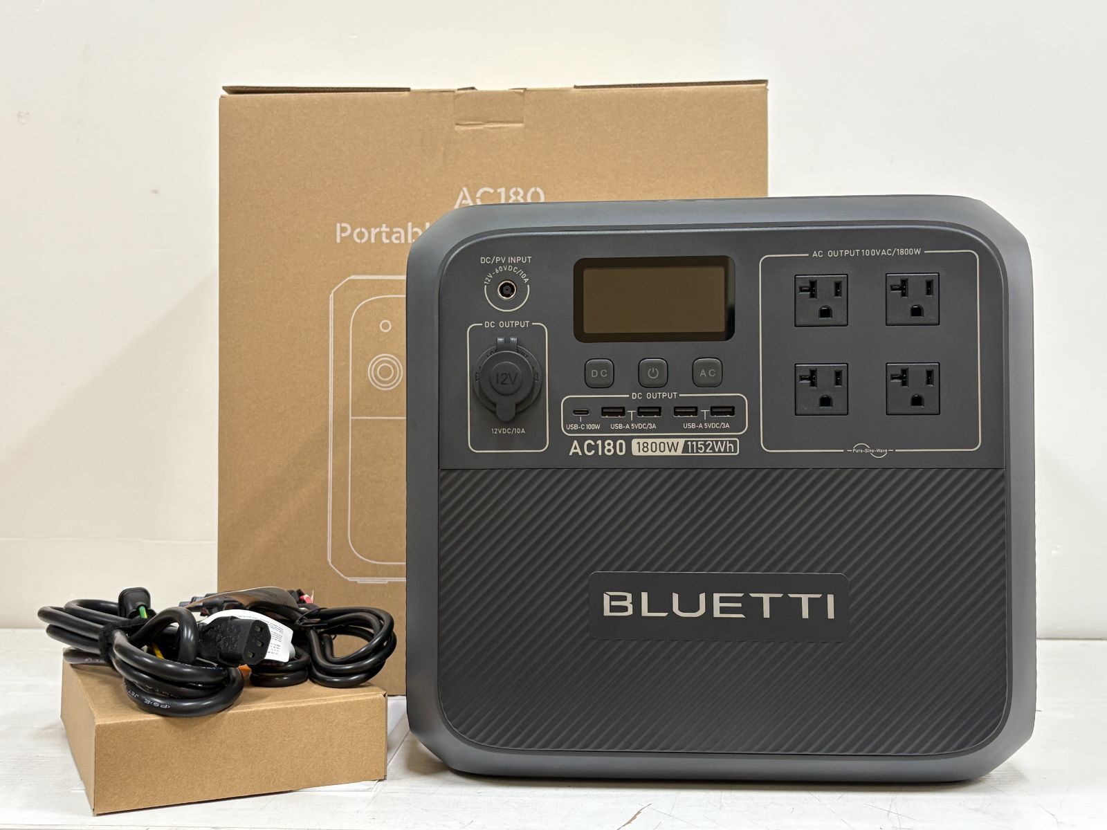 BLUETTI AC180 1800W 1152Wh Portable Power Station 39 Charges for Phone