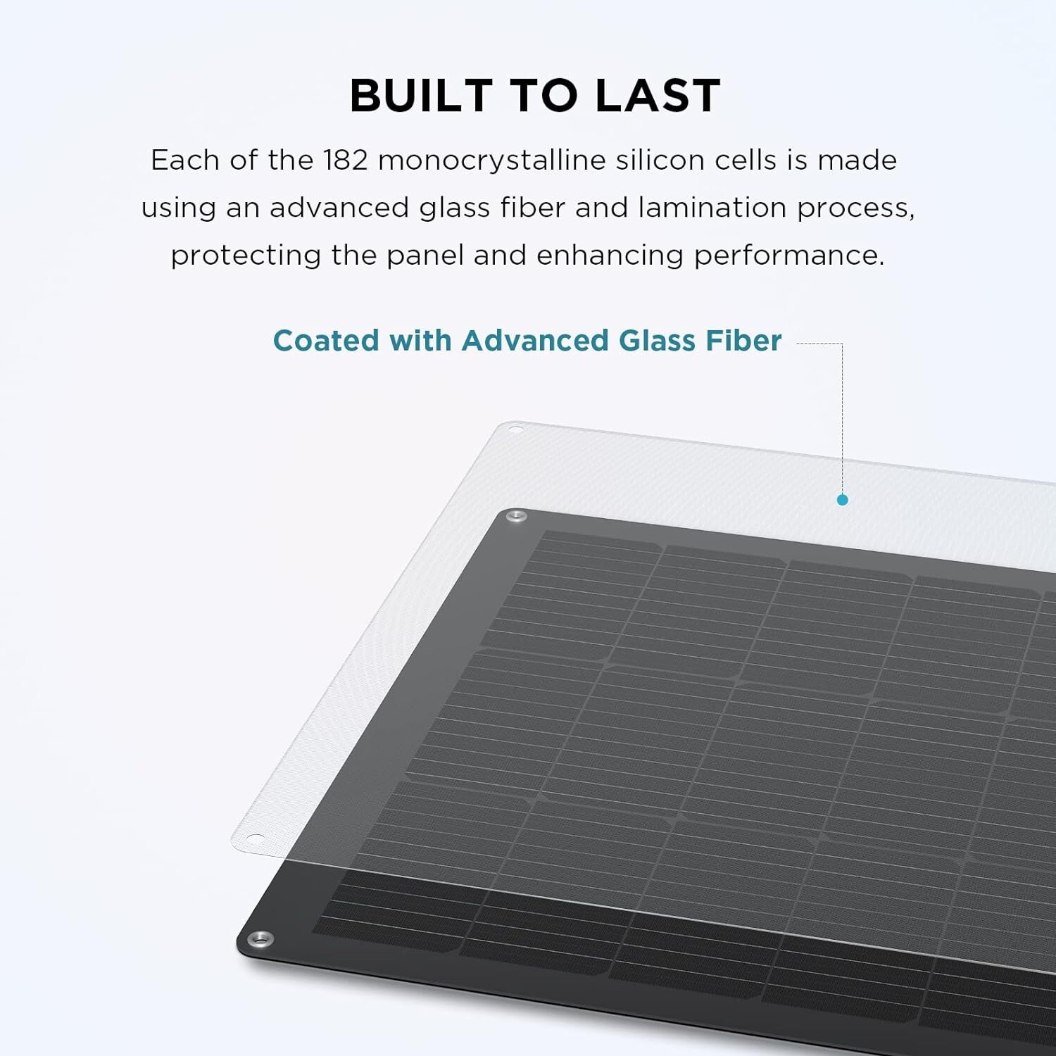 EF ECOFLOW 100W Flexible Solar Panel with High Efficiency Solar Modules, IP68