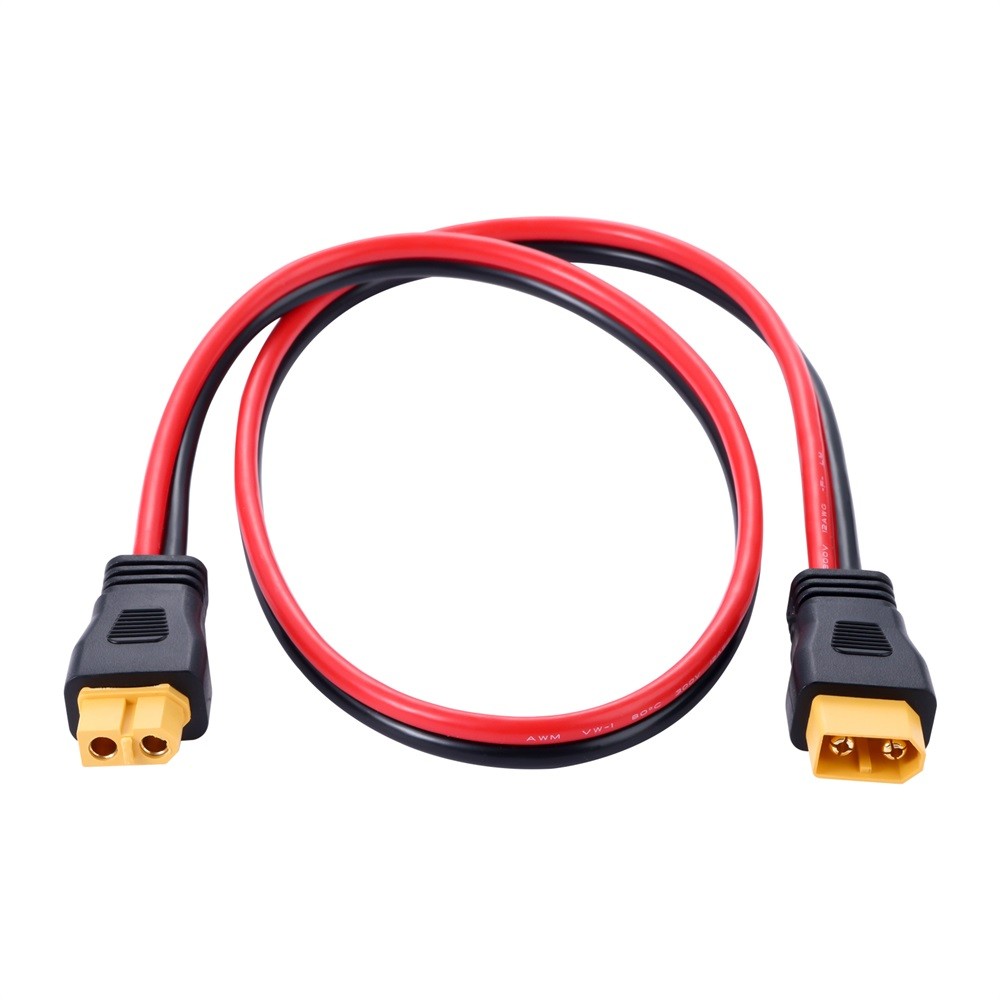 60cm XT60 Socket Connector 12AWG XT60 Adapter Extension Cable Plug and Play