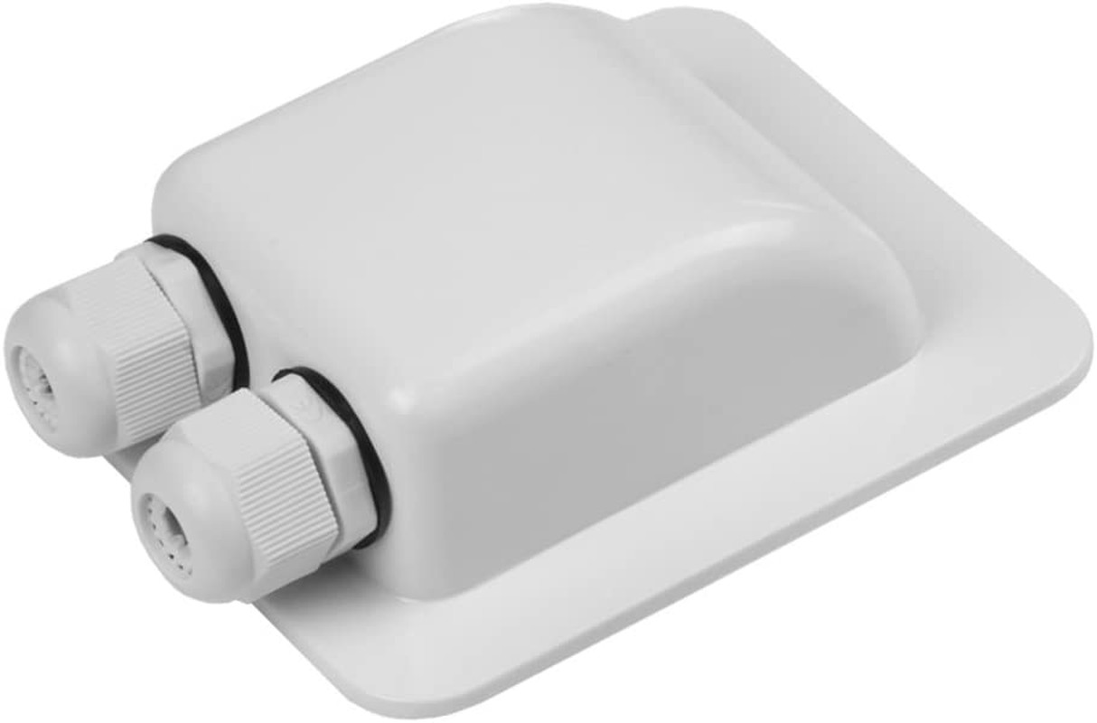 Solar Double Cable Entry Gland Weatherproof ABS PG7 RV Boat Camper 2-6mm Cable