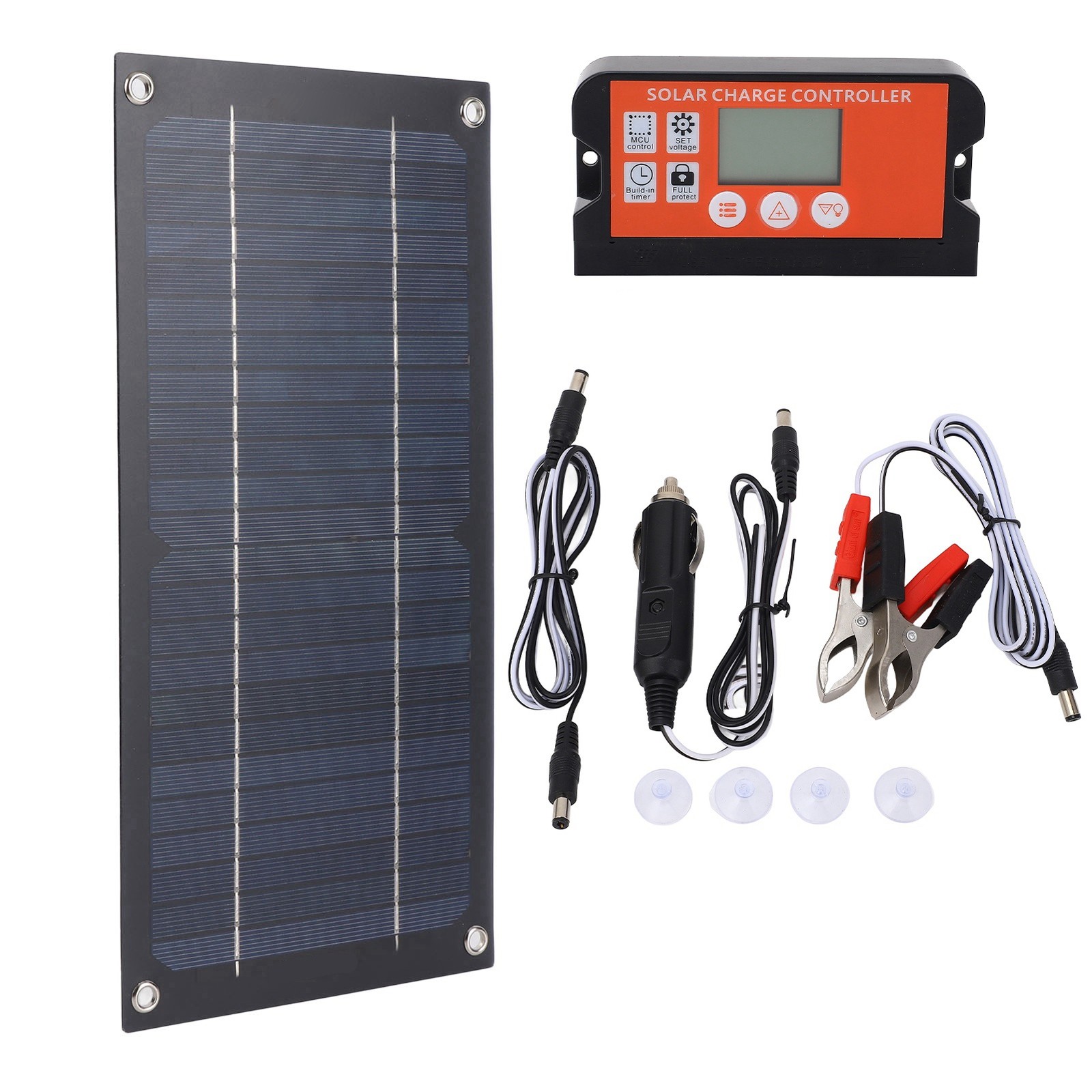 10W Watts Solar Panel Kit 18V Battery Charger with Controller Caravan Boat