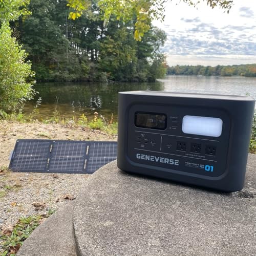 GENEVERSE 1210Wh Solar Generator Bundle: (60-GVUS-SG2M2) – BLACK