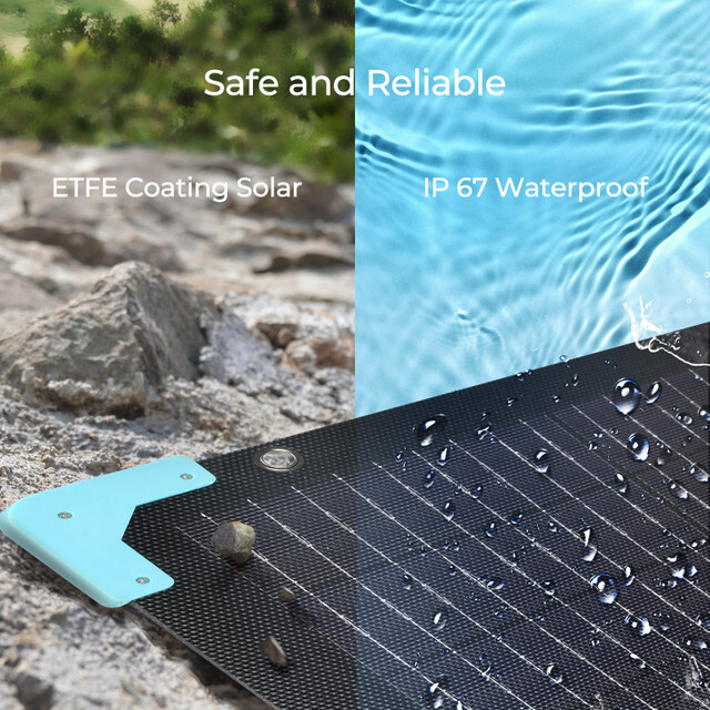 Renogy 120W Waterproof Foldable Portable Solar Panel Power Backup for RV Camping