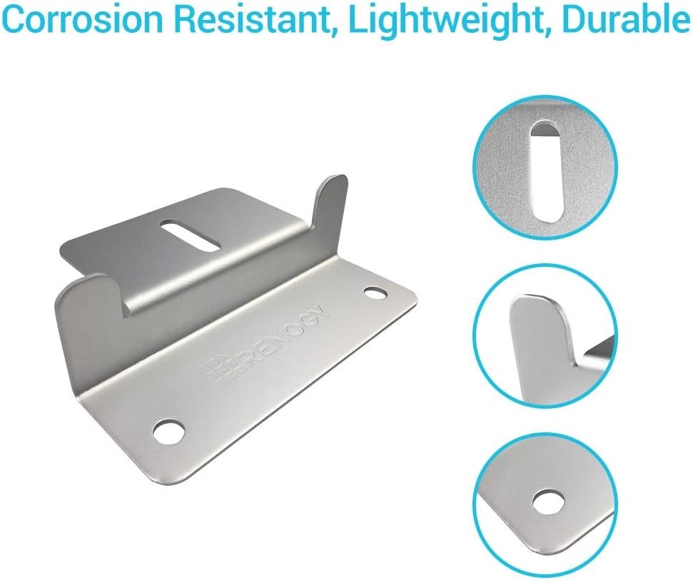 Easy Install Solar Panel Z Bracket Set for Trailers and Yachts – Gray Finish