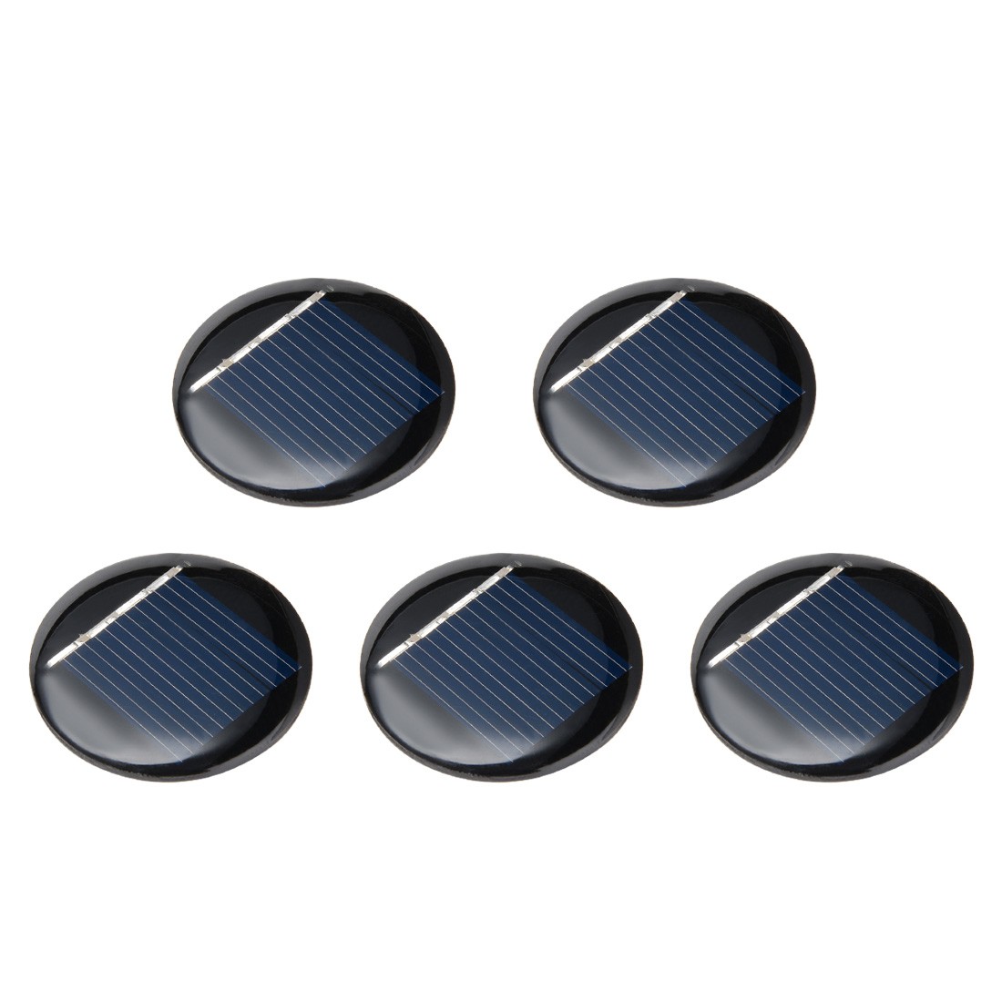 5Pcs 2V Poly Mini Round Solar Panel Module DIY 36mm Dia