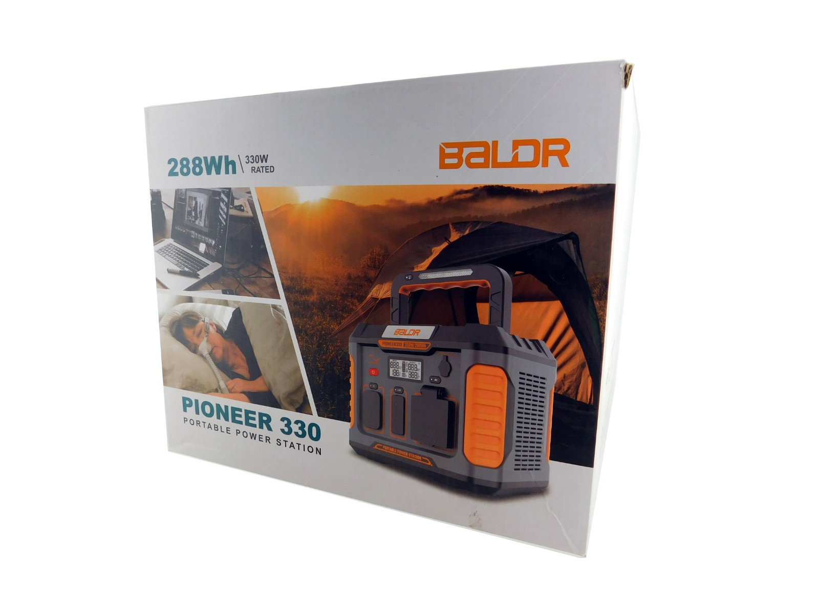 Baldr Pioneer 330 Portable Power Station (288Wh / 330W Rated) Backup Lithium Bat
