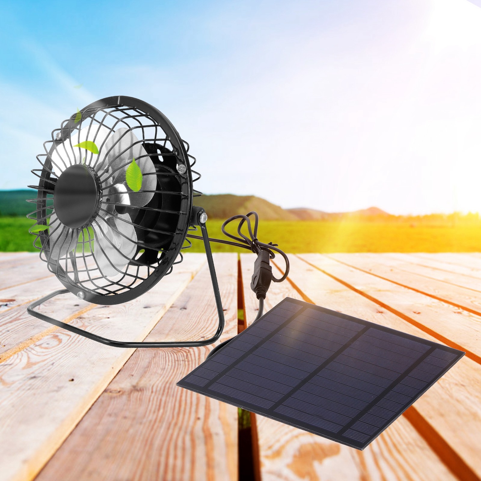 Solar Panel Cooling Fan Solar Panel Iron High Conversion Rate High Efficiency
