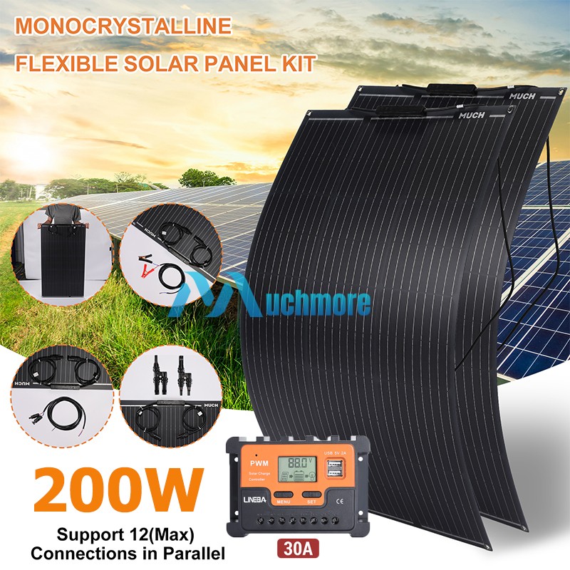 5000W Solar Panel Kit Solar Power Generator with Inverter Home 110V Grid System