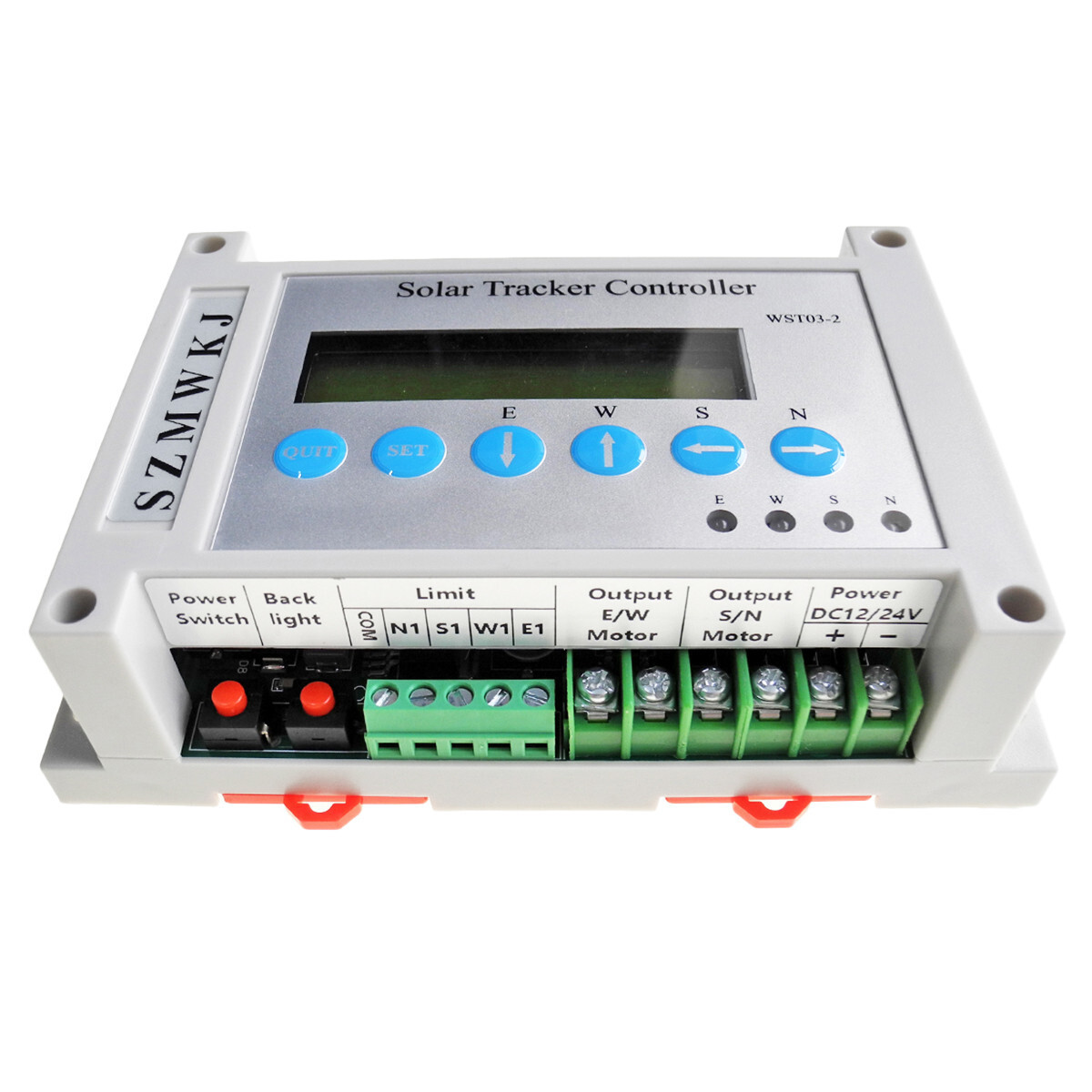 LCD Dual Axis Solar Tracker Controller W/ Remote Solar Panel Auto Tracking Kits