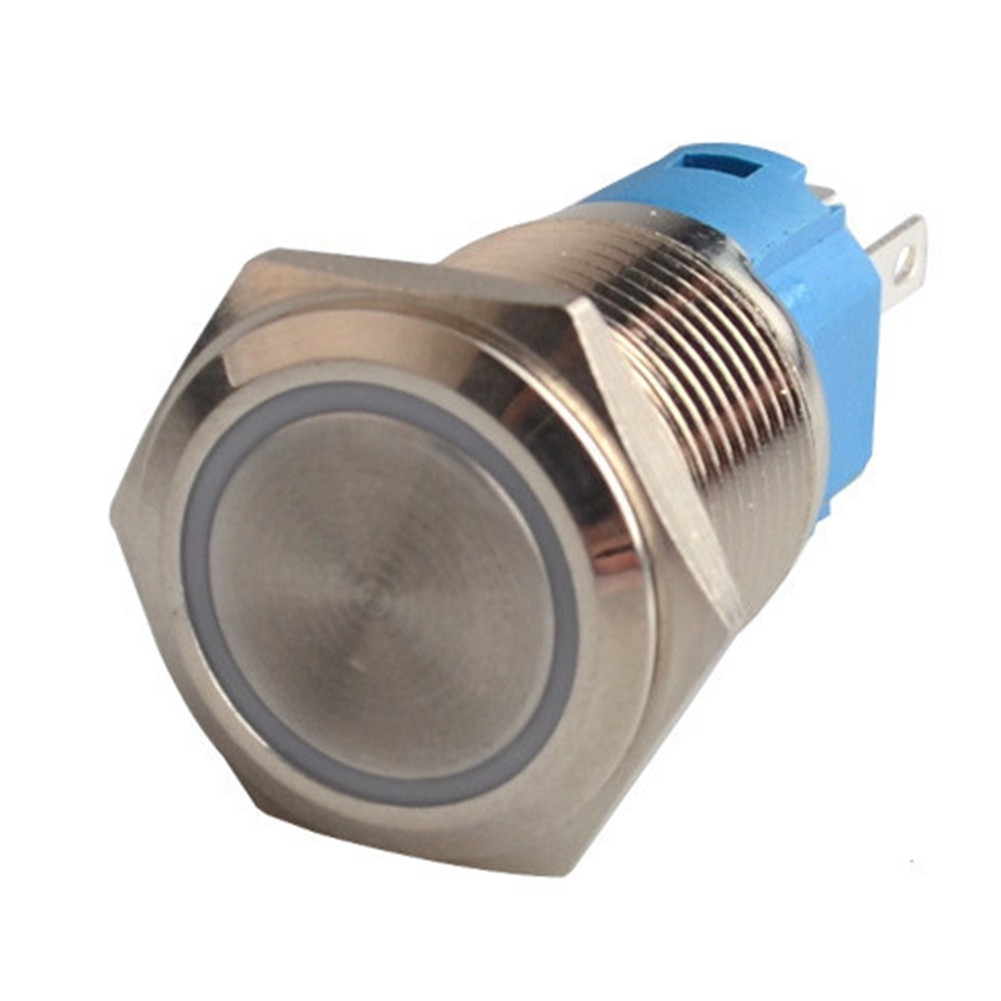 Water Splashes 19mm Power Switch Versatile Wiring Options Corrosion-Resistant