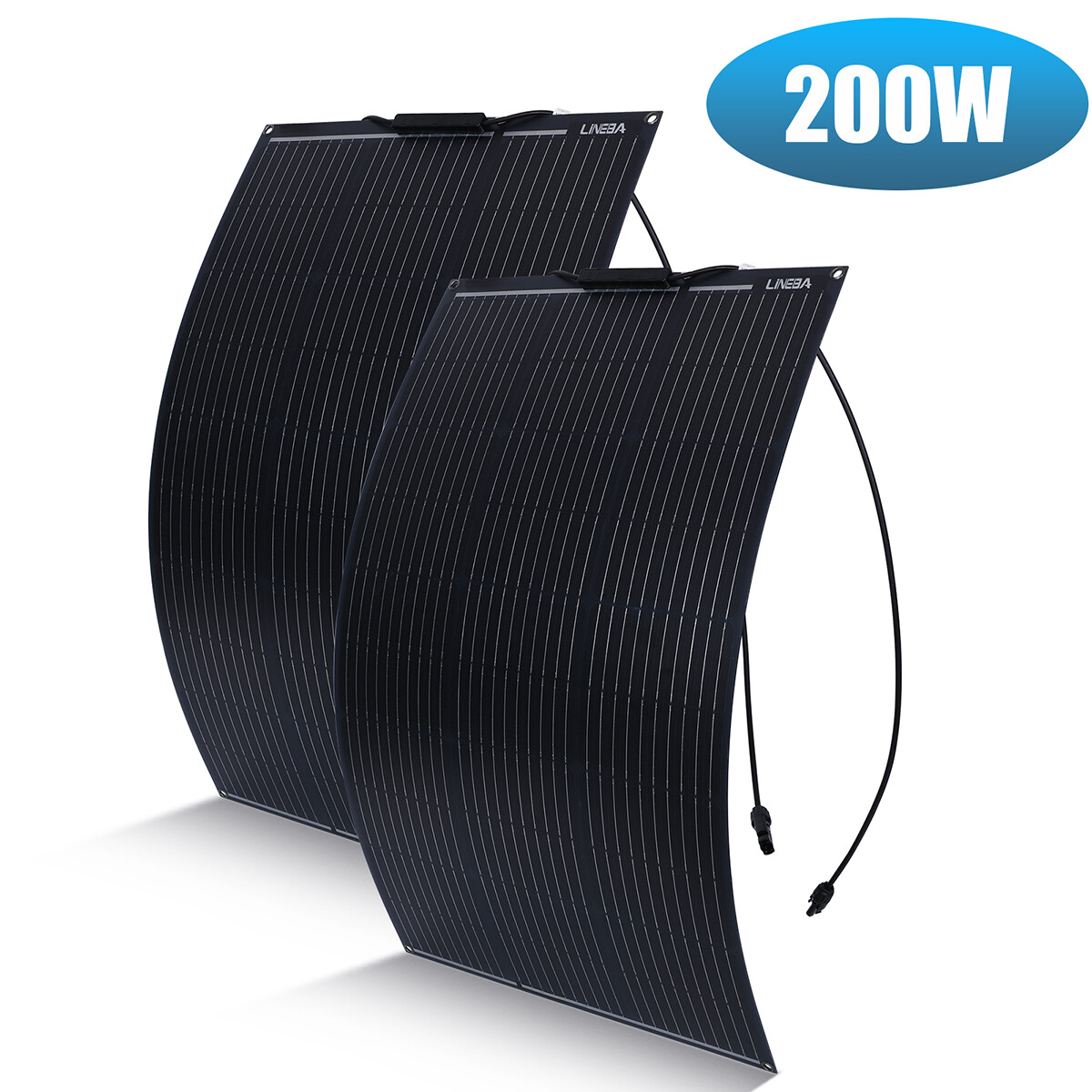 12V 100W 200W Flexible Solar Panel Portable for Camping/Home/Car Battery/Rooftop