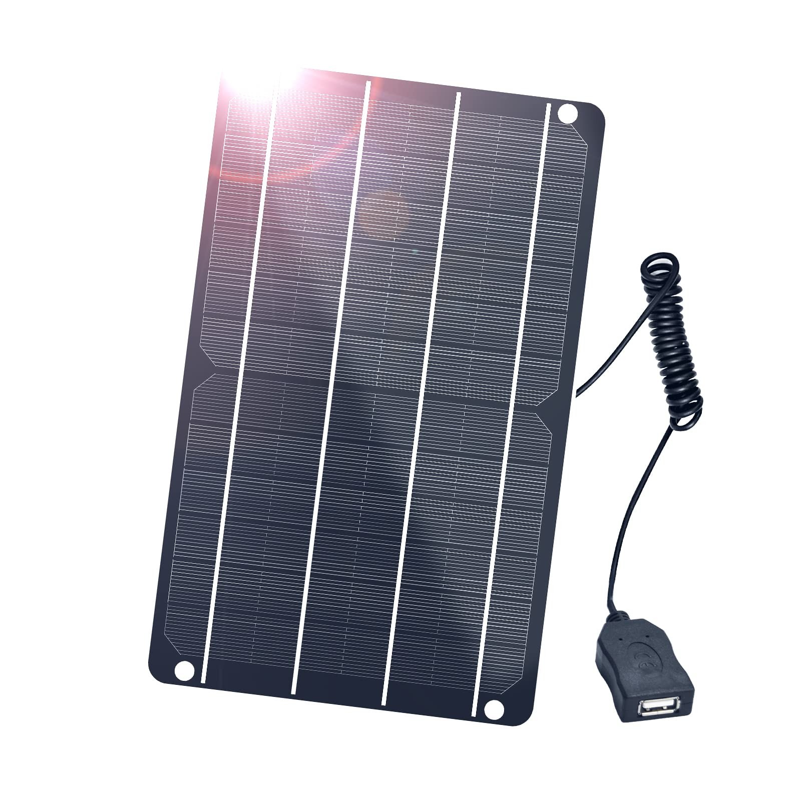 6W Mini USB Solar Panel – IP67 Waterproof Monocrystalline DIY Kit for Devices
