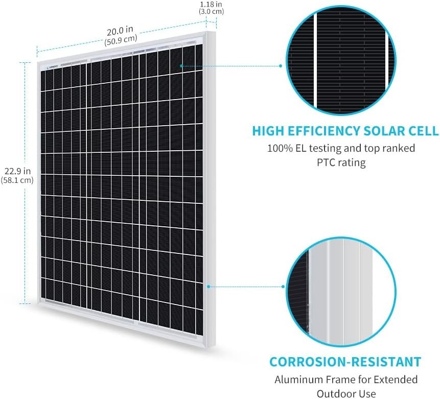 Efficient 50W Solar Panel for Off-Grid Applications – Easy to Install and Use