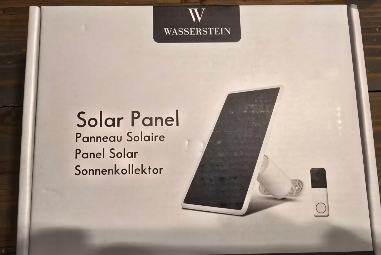Wasserstein Solar Panel with Cable for Wyze Video Doorbell Pro (White, 1 Pack)