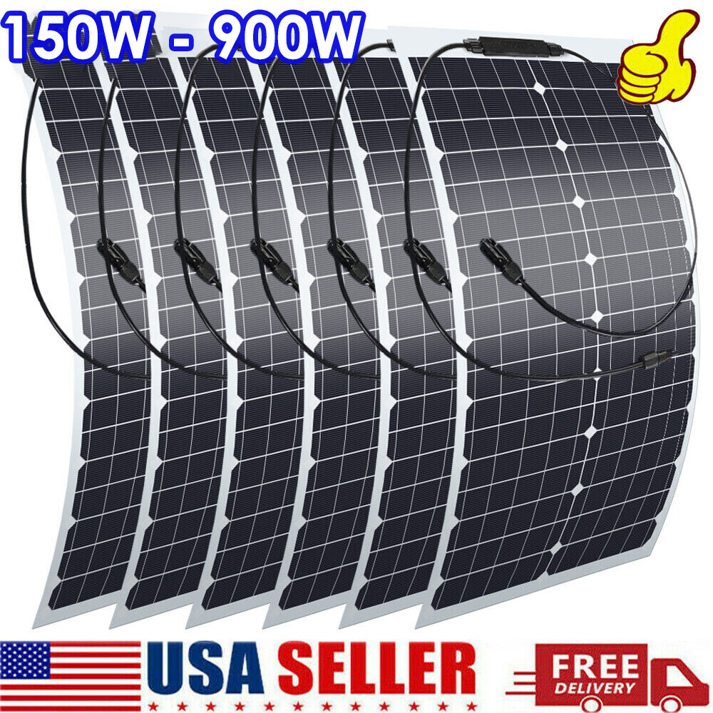 150W Solar Panel Kit 12V Battery Charger 40A Controller Caravan RV Boat Camping