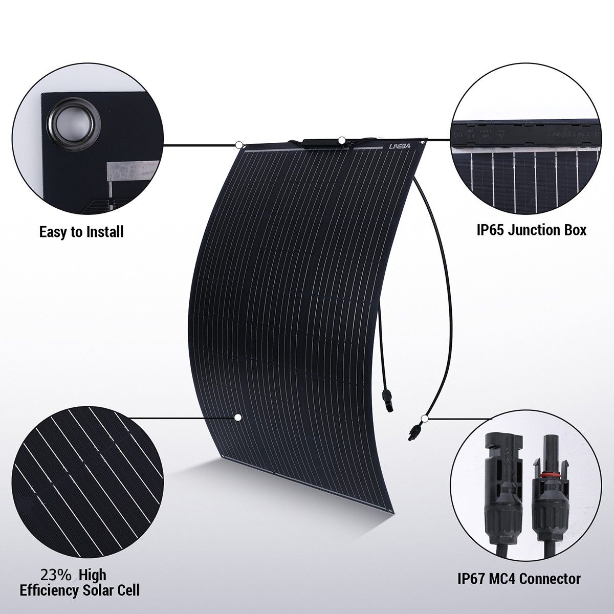 400W Mono Solar Panel w/Controller Portable Power Home Camping RV Battery Charge