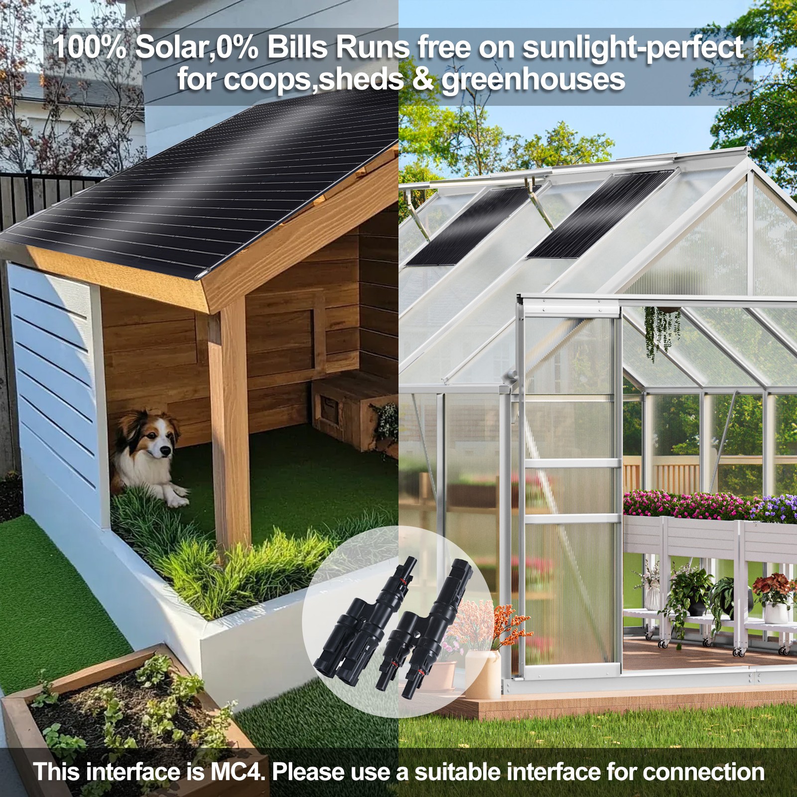 200W High Efficiency Solar Panel Mono Home RV Rooftop Camping Off-Grid US New