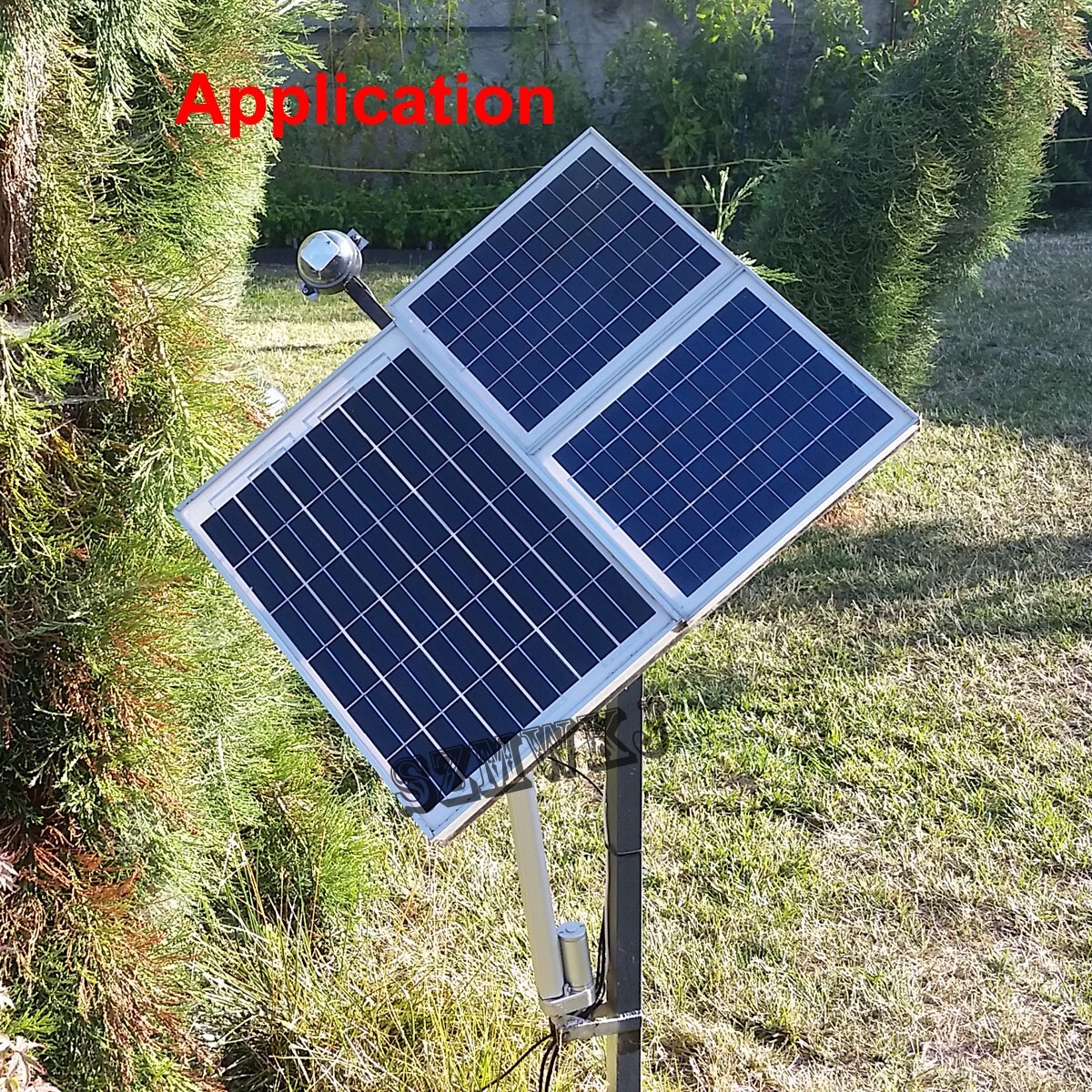 DIY Single Axis Solar Tracking Tracker-14″ Linear Actuator Anemometer System SJ
