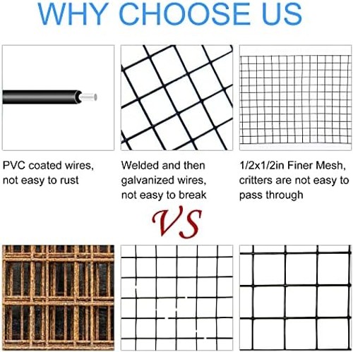 Solar Panel Guard, 6in X 100ft PVC Coated Critter Guard Roll Kit for Solar Pa…