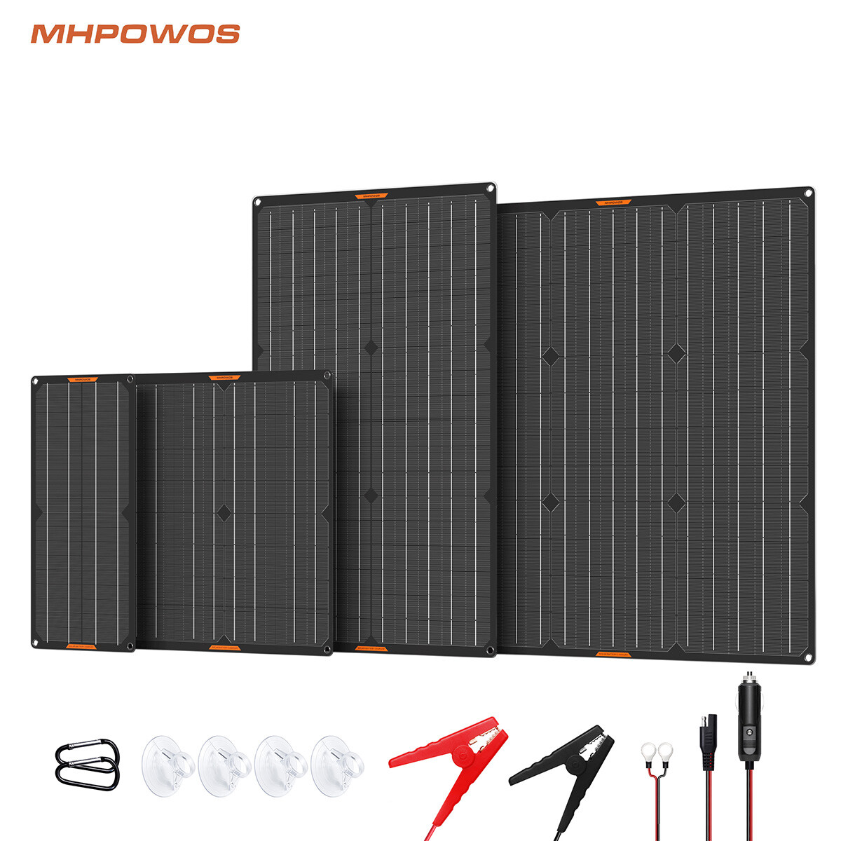MHPOWOS 10W 20W 30W 50W Mono IP67 Solar Battery Charger 12V Waterproof for Boat