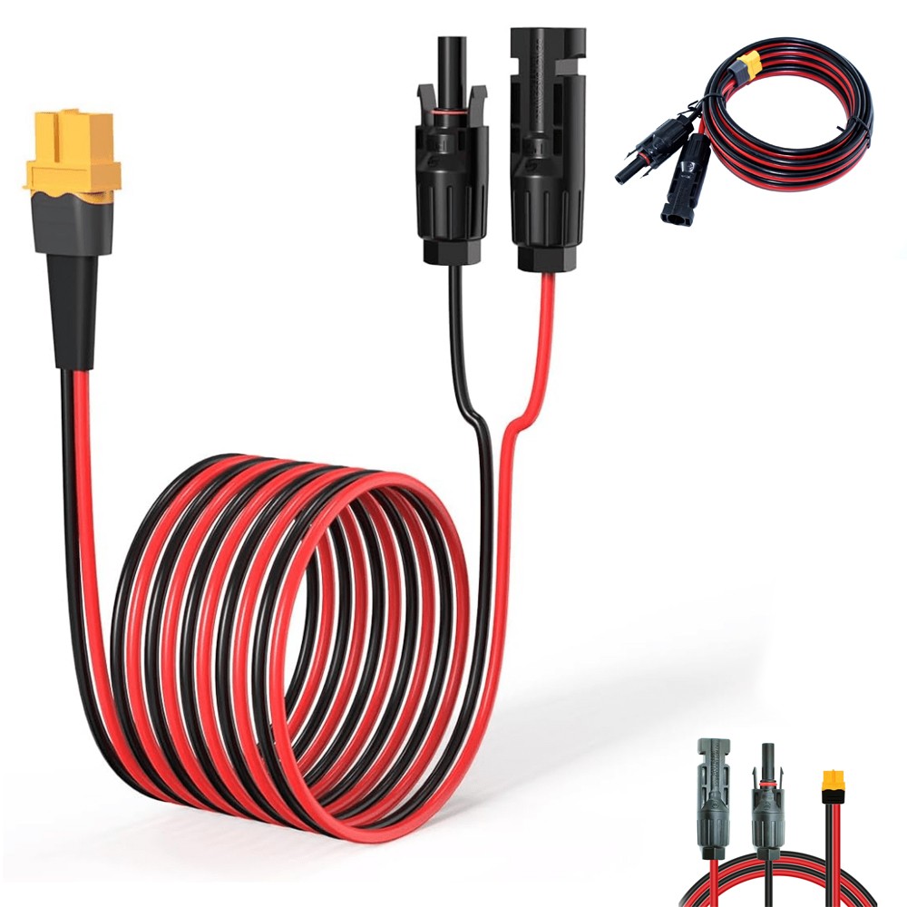 Solar Connector to XT60i 12AWG 16FT Solar to XT60i Cable 2 10 25 35 50 75 100FT