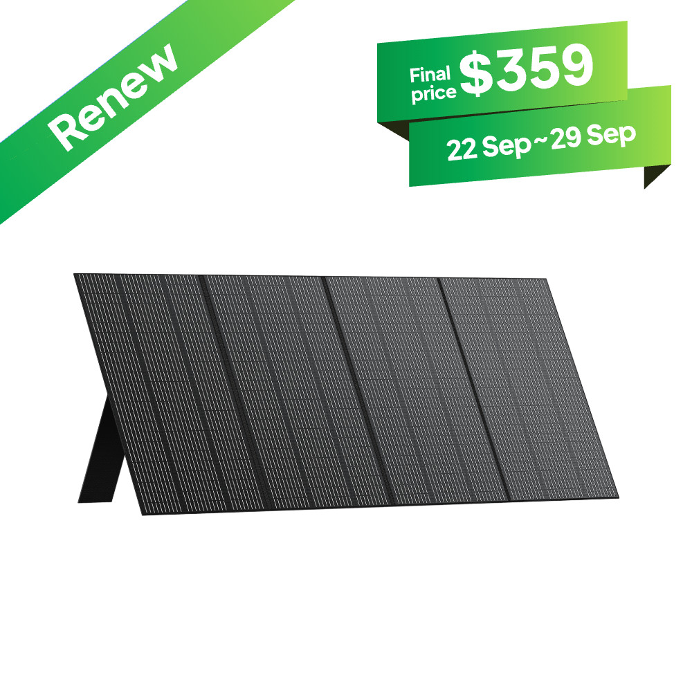 BLUETTI 350W Foldable Solar Panel for Power Station Off-Grid Splash-Proof