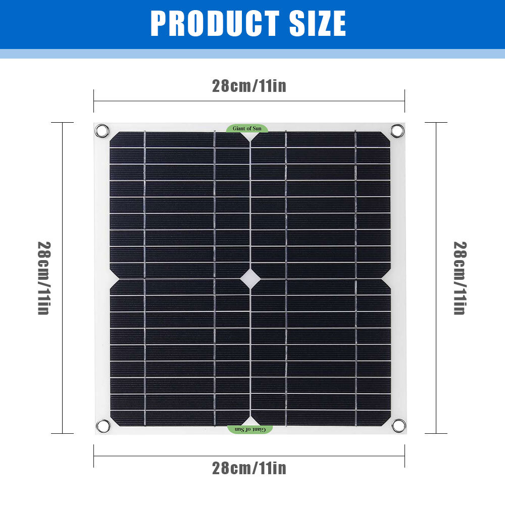 400W Controller Solar Panel Kit 100A 5V Portable Outdoor Home Battery Charger
