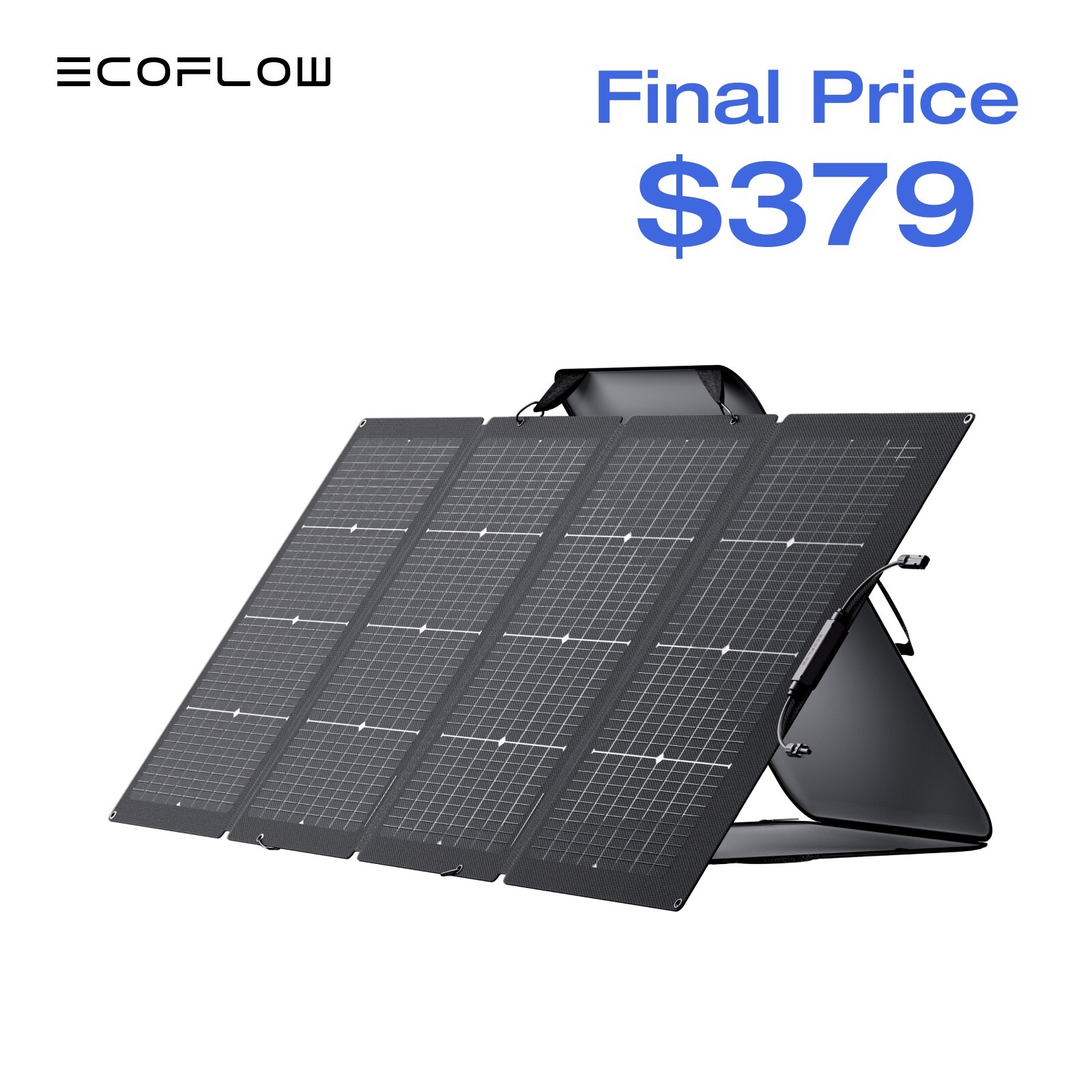 EcoFlow 220W Bifacial Solar Panel Kit Waterproof IP68 for Outdoor Camping RV
