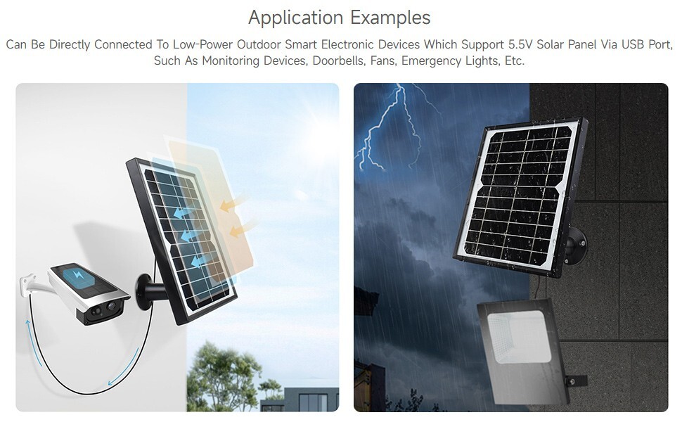 Waveshare Monocrystalline Silicon Solar Panel 5.5V 6W Toughened Glass Surface