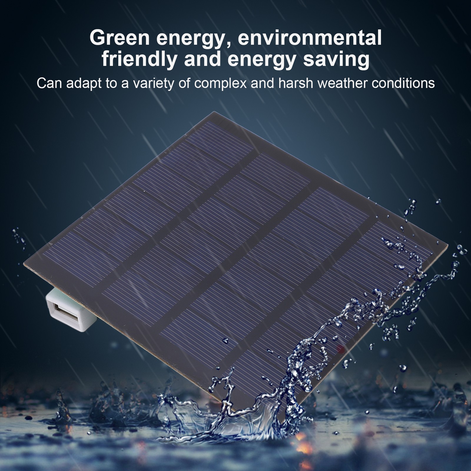 1.5W Solar Panel 6V High Conversion Rate Energy Saving High Stability Solar