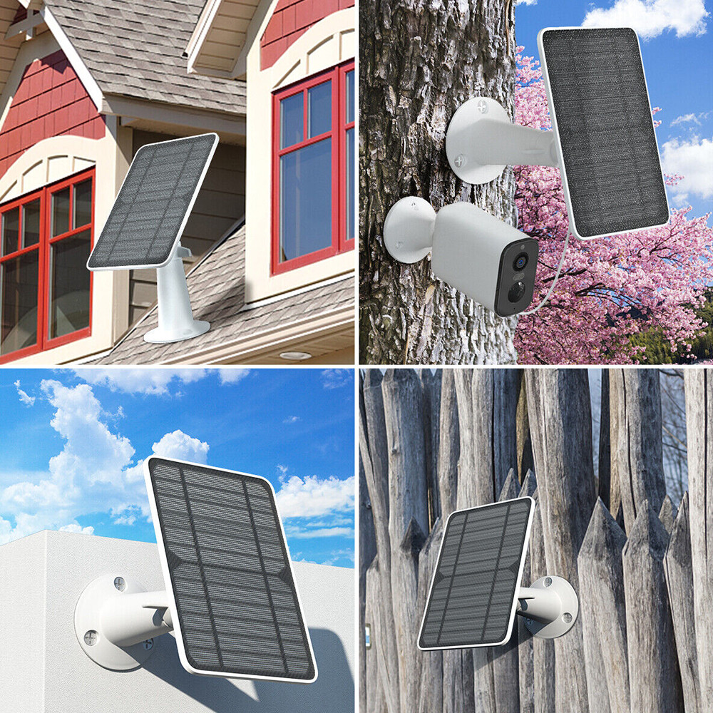 1-4Pcs 5V Solar Panel Charger for Eufy Eufycam Cam E/2C/E/2 Pro Security Camera