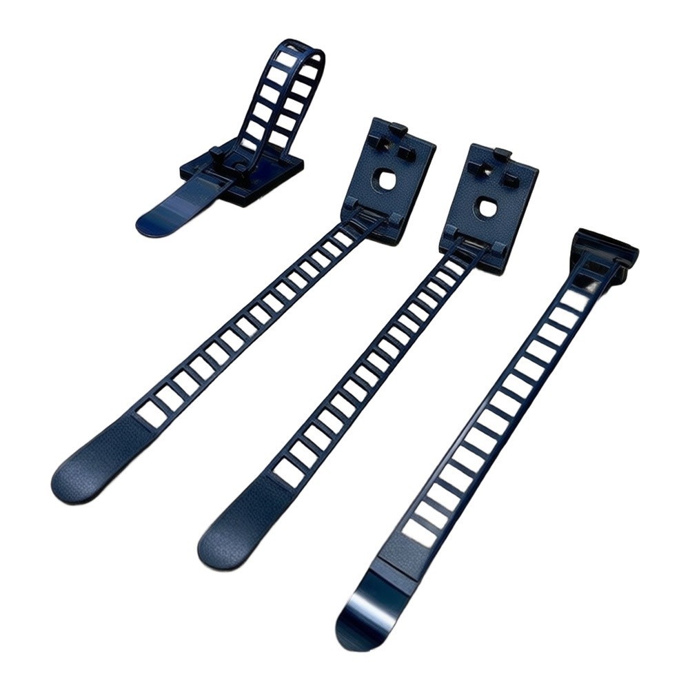100pcs For Cable Organizer Base Black Nylon for Desk Wall Workshop Setup