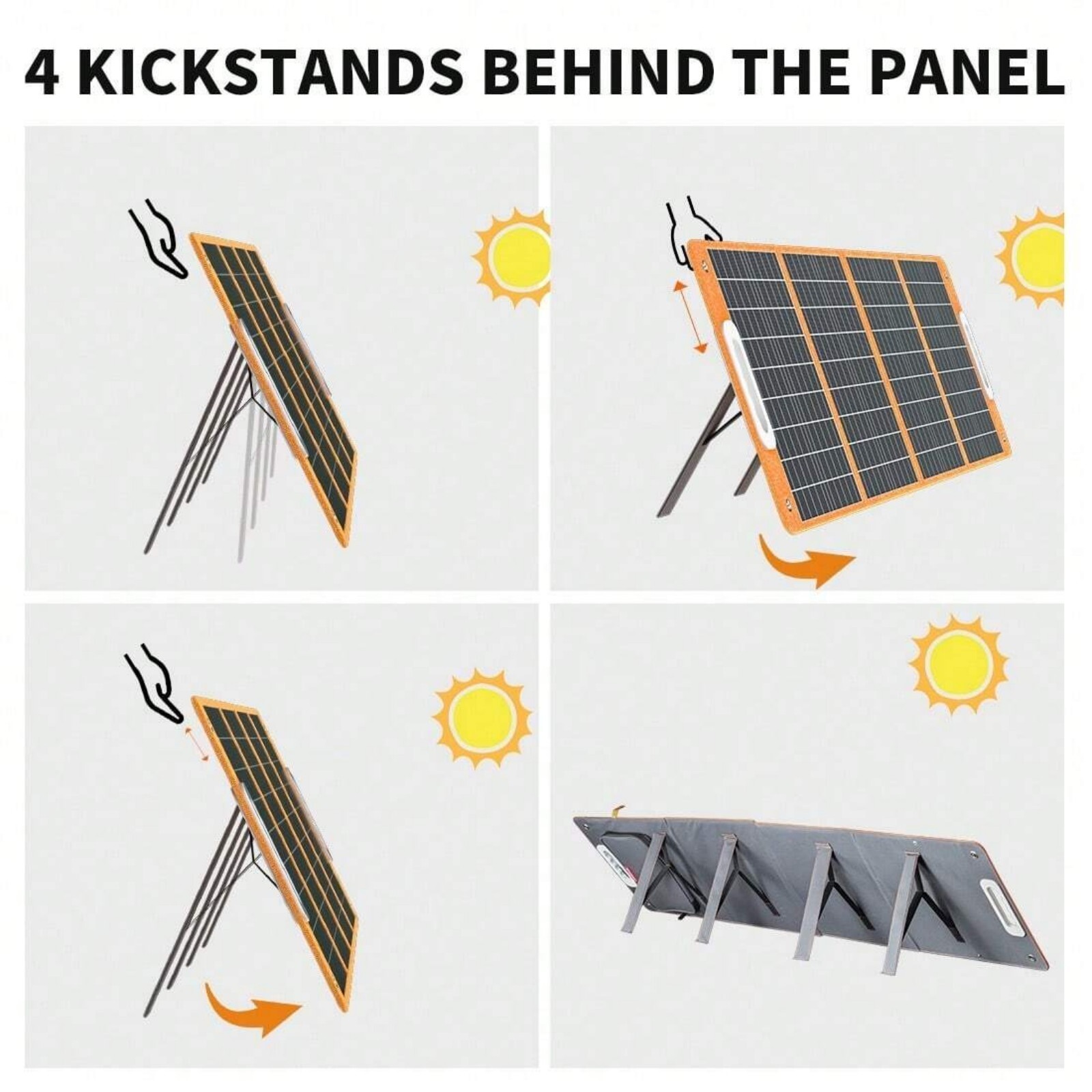 Flashfish 150W Portable Power Station & 100W Foldable Solar Panel for Road Trip