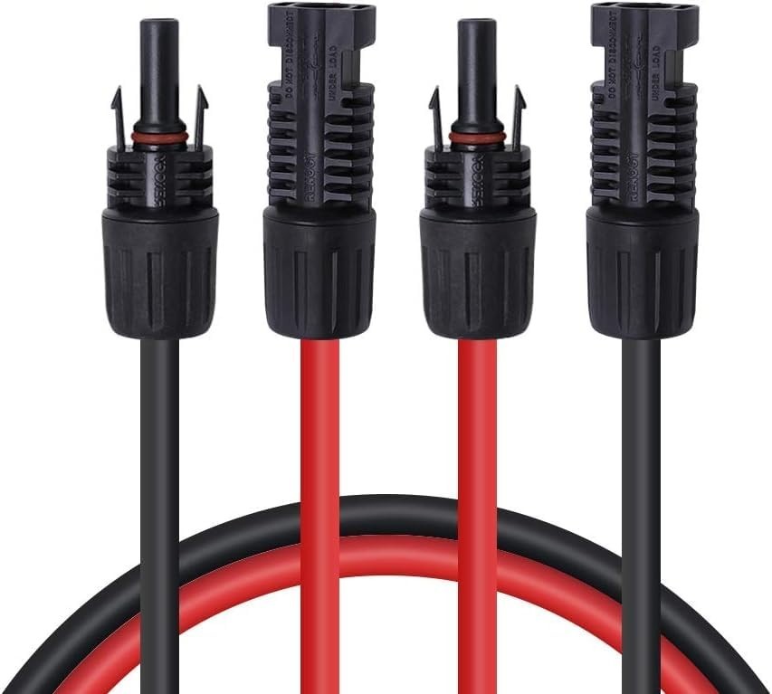Durable 20FT UV Resistant Solar Panel Extension Cable – Male & Female Connectors