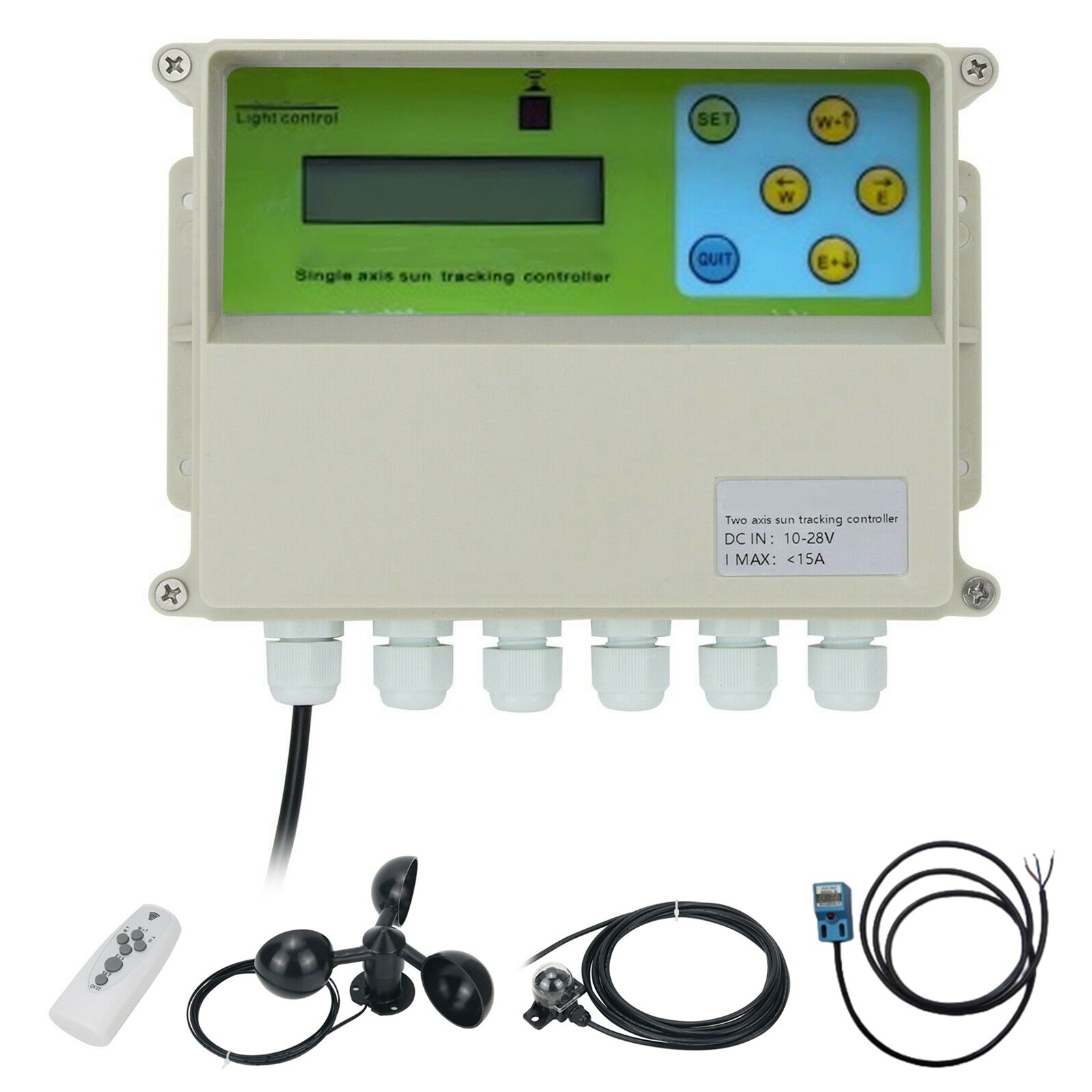 Automatic Solar Tracking Remote Control Solar Tracker Controller LCD Single Axis