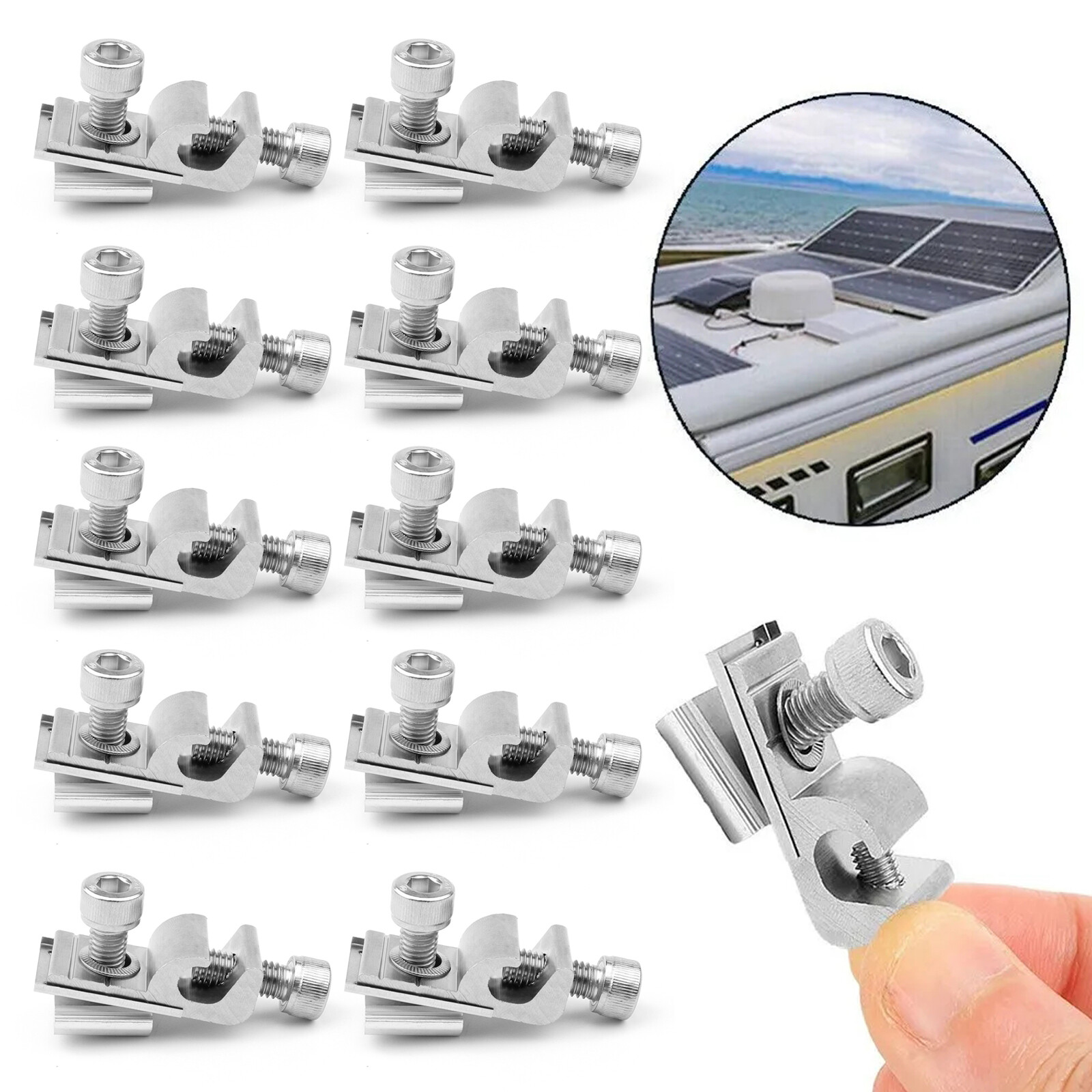 Solar Panel Solar-Mounting System Ground Grounding Lug Standard Grounding Clip