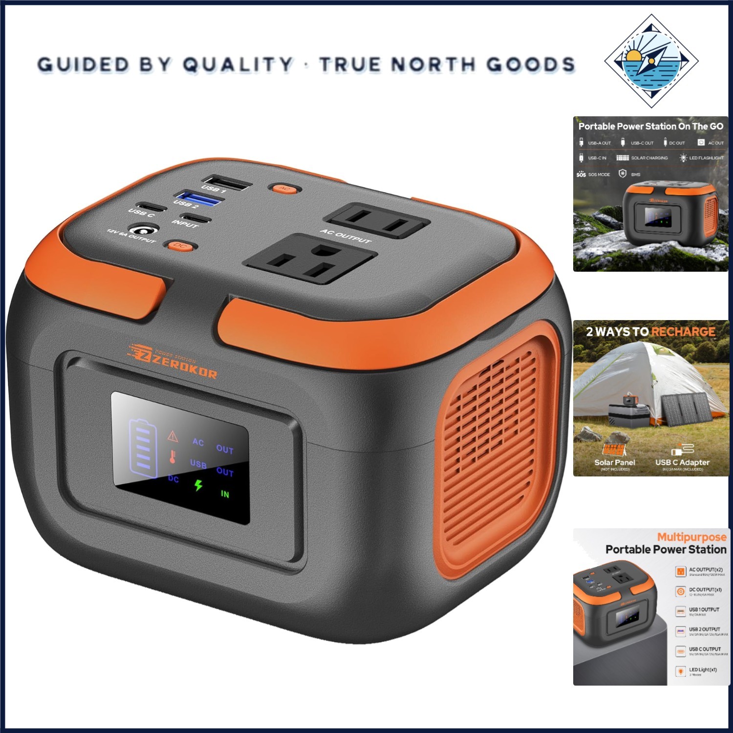 120W Portable Generator with Multiple Outlets for Off-Grid Camping Needs