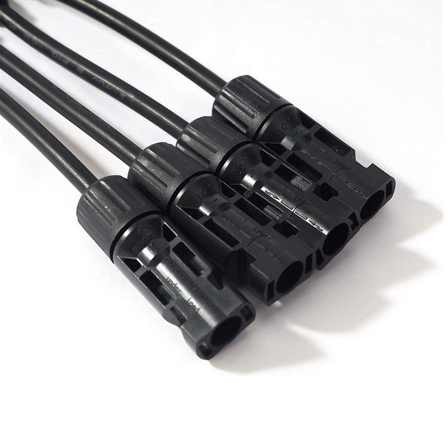 Solar Cable Y Panel Branch Connector IP65 Waterproof Solar Adapter Connector USA