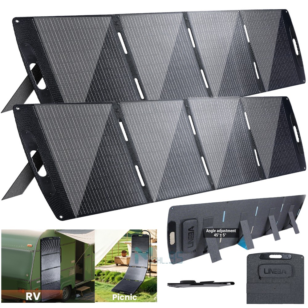 400W 200W Foldable Solar Panel for Power Station ETFE Coating Monocrystalline