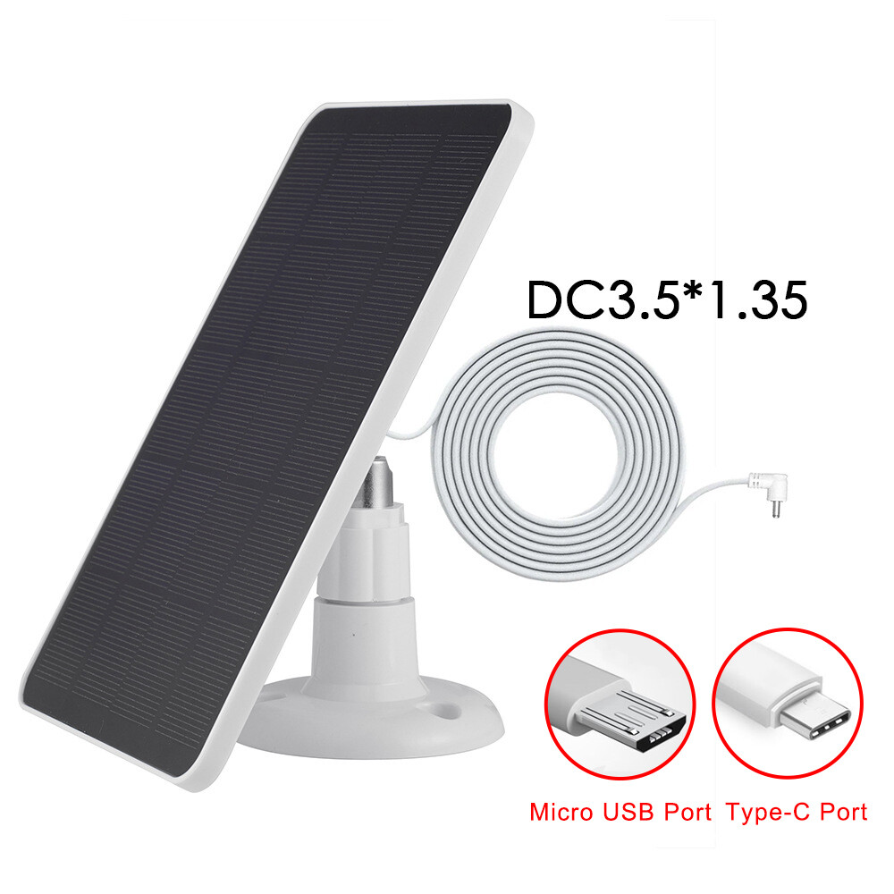 Solar Panel 4W Kit for Ring Spotlight Camera/Ring Stick Up Indoor/Outdoor Camera