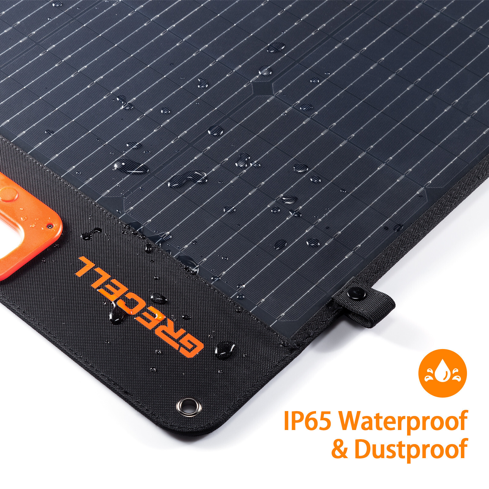 200W Portable Solar Panel for Power Station Foldable Solar Charger w/4 Kickstand