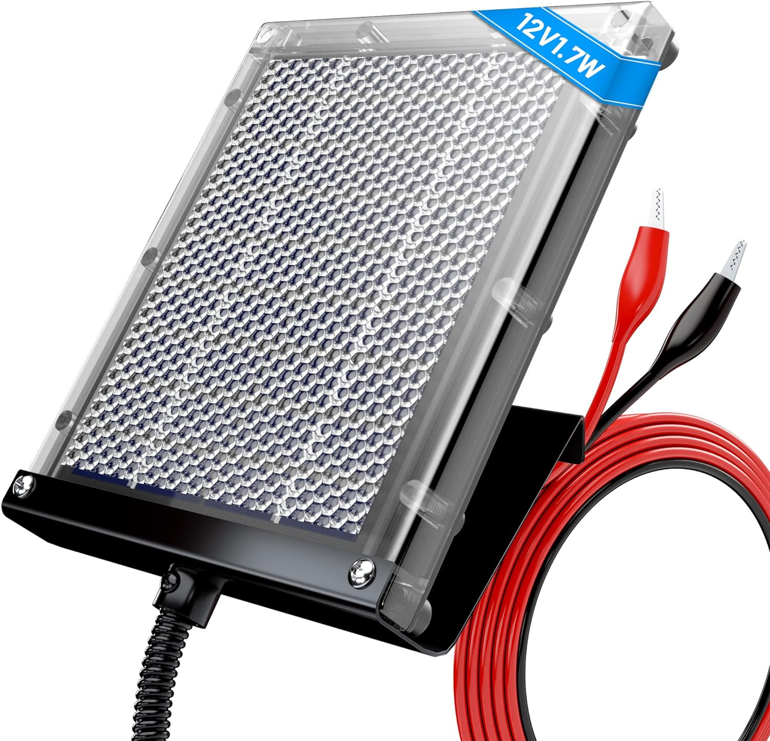 Solar Panel to Recharge Deer Feeder Battery Waterproof Outdoor 12V 1.7W