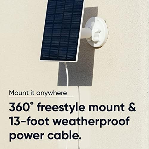 Solar Panel – Compatible with Cam Outdoor v1/v2 and Battery Cam Pro, Continuo…