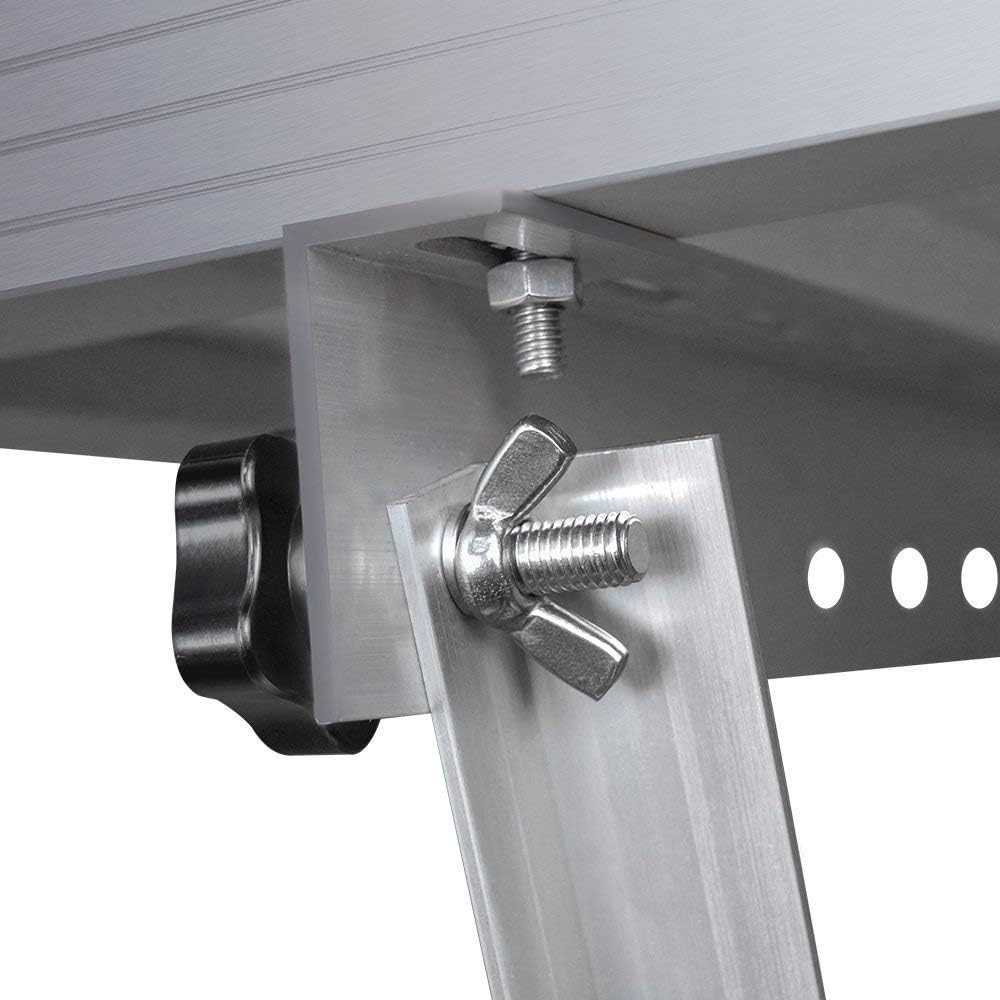 Compact 28in Solar Panel Mounting Brackets with Foldable Legs for Any Surface
