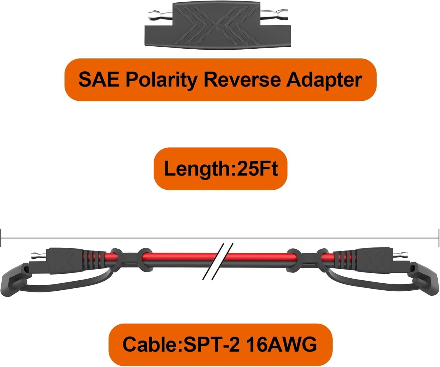 Universal SAE Quick Disconnect Wire 4-Pack