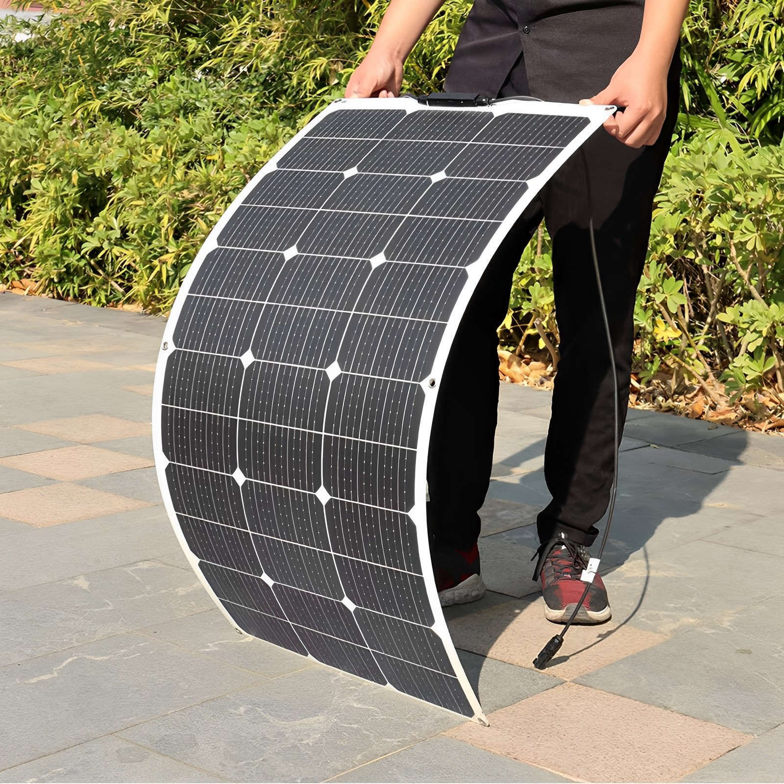Flexible Solar Panels Kit 150W 300W 600W 1200W Monocrystalline 12V 24V Home RV