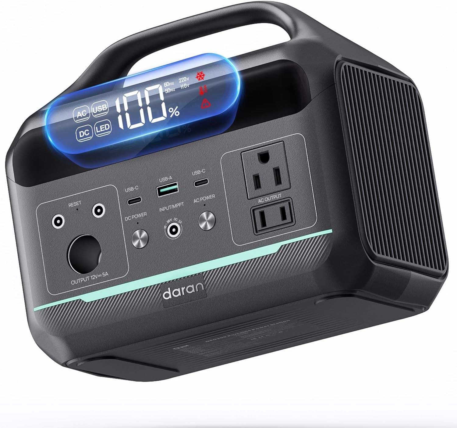DaranEner Portable Power Station 300W, 192Wh Large Power Bank with 110V AC Outle