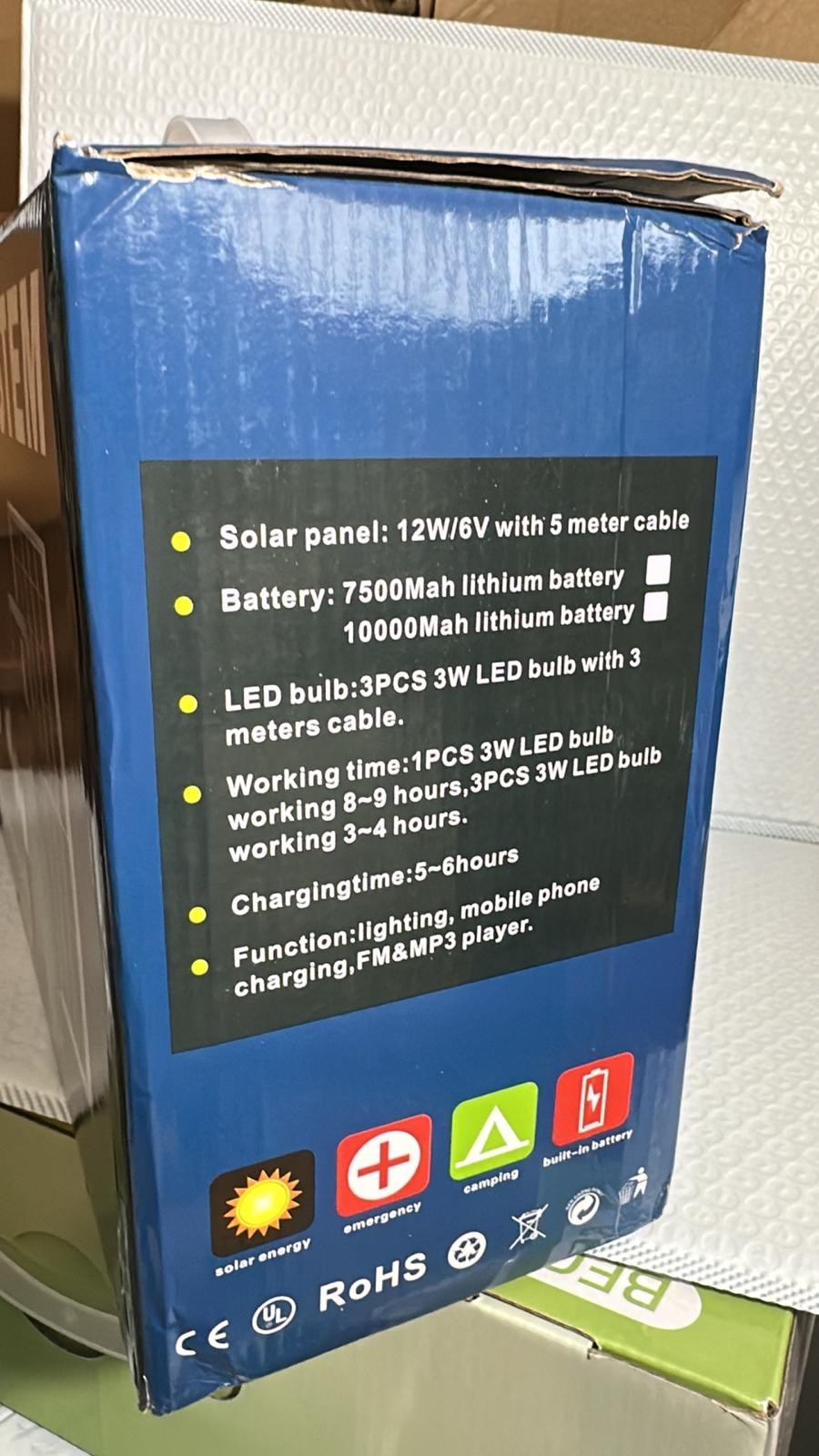 Portable Solar Generator with Panels, LiFePO4 Battery, USB/DC Outlets, LED Flash
